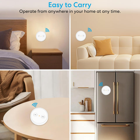 LoraTap long-range 915MHz control passes through walls and windows.