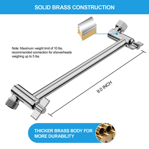 Lordear 1/2 NPT thread compatibility suits standard showers