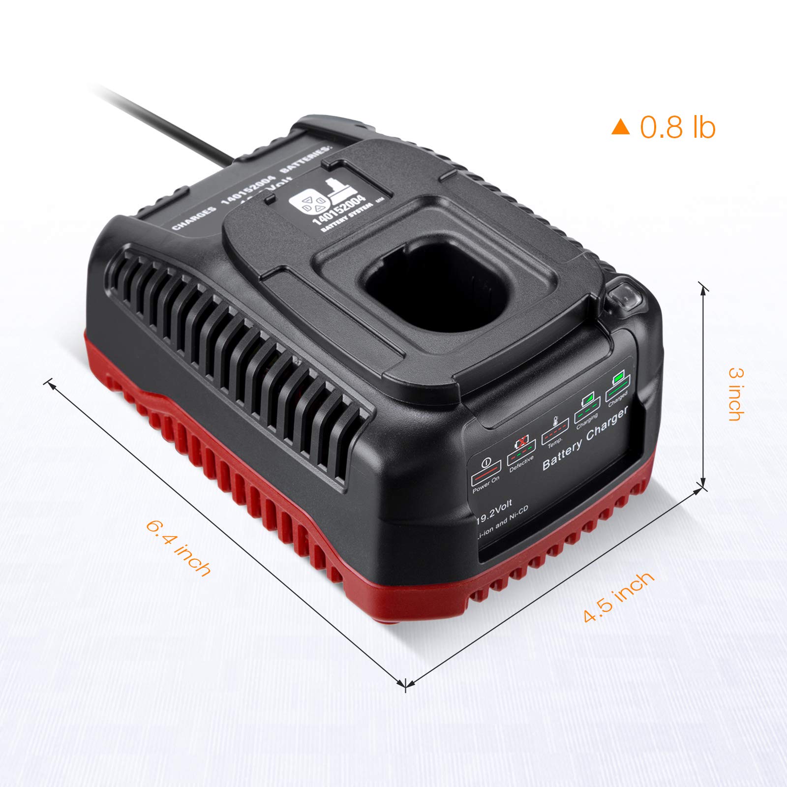Lordone 19.2V C3 charger side ports highlight easy cable connection for versatile charging