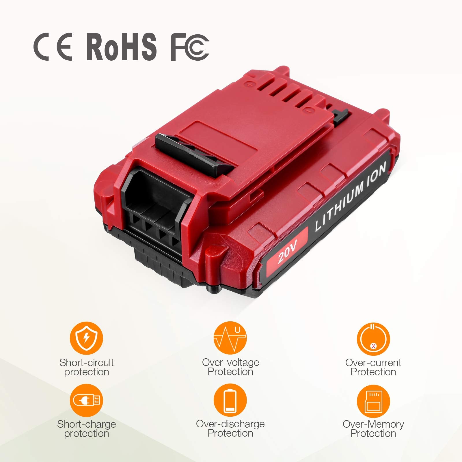 LORDONE US-plug fast charger supports quick power-ups worldwide.