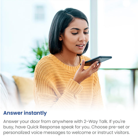 Lorex full duplex two-way audio for instant at-door conversations