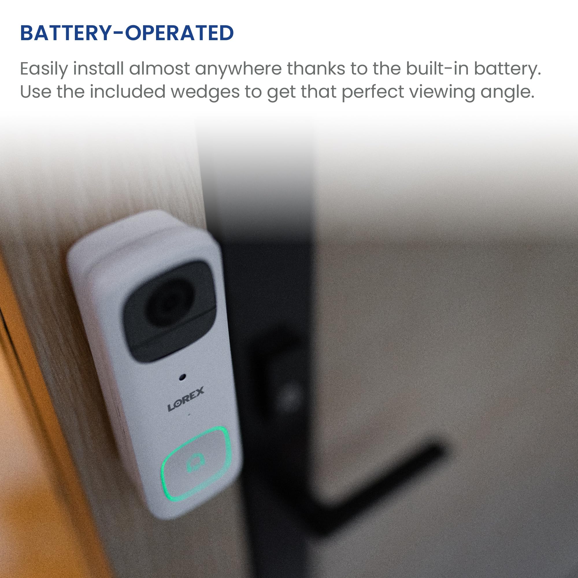 Lorex IR night vision provides black-and-white detail in darkness