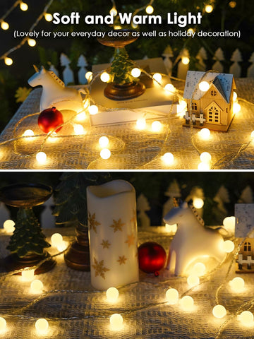 LORRYTE 66ft warm white glow enhances weddings, classrooms, and home parties.