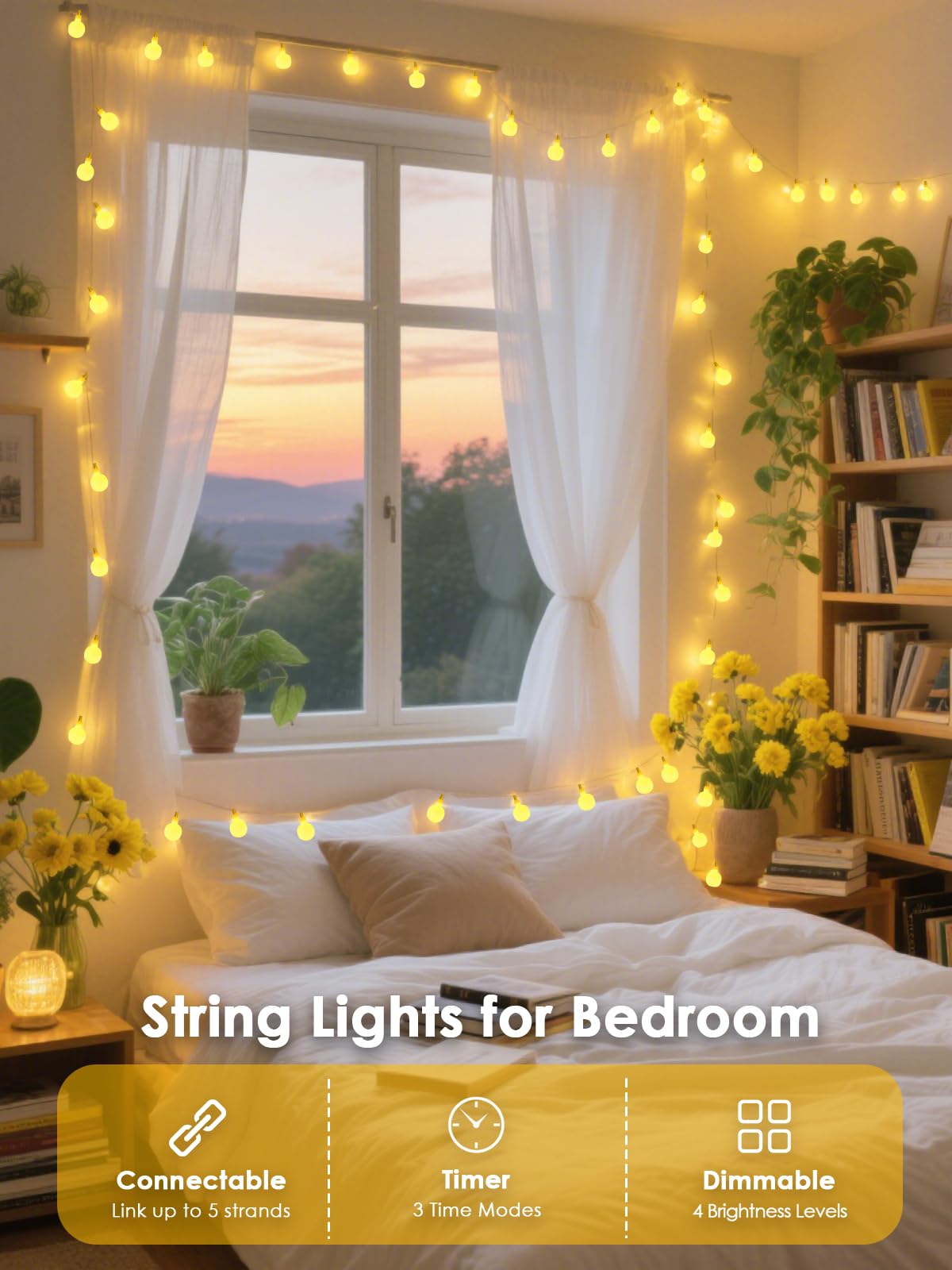 LORRYTE IP44 waterproof globe lights suitable for indoor and sheltered outdoor use.