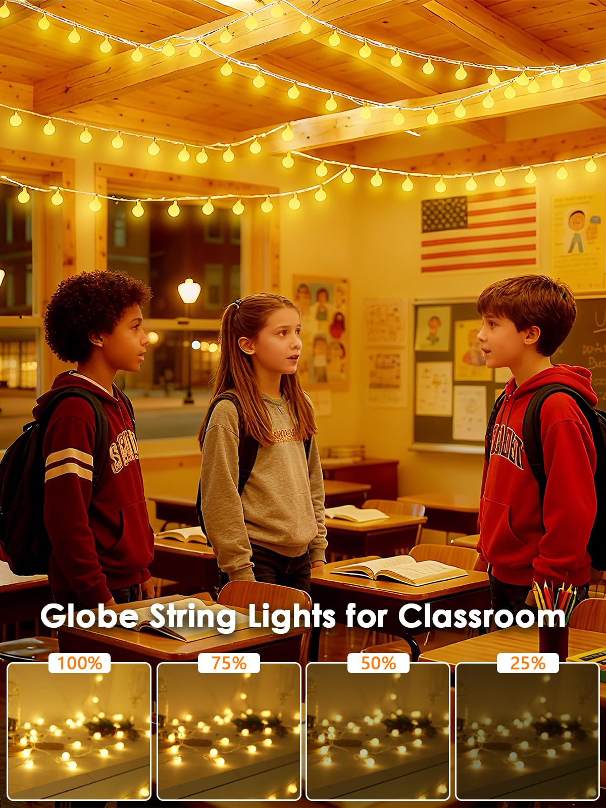 LORRYTE low-voltage 29V adapter keeps lights cool and safe around kids.