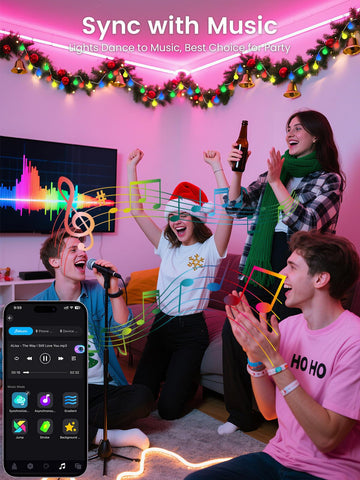 LORRYTE music-synced LEDs for dynamic party atmosphere.