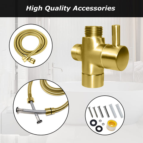 LOSCHEN gold t-adapter valve for quick, tool-free installation.