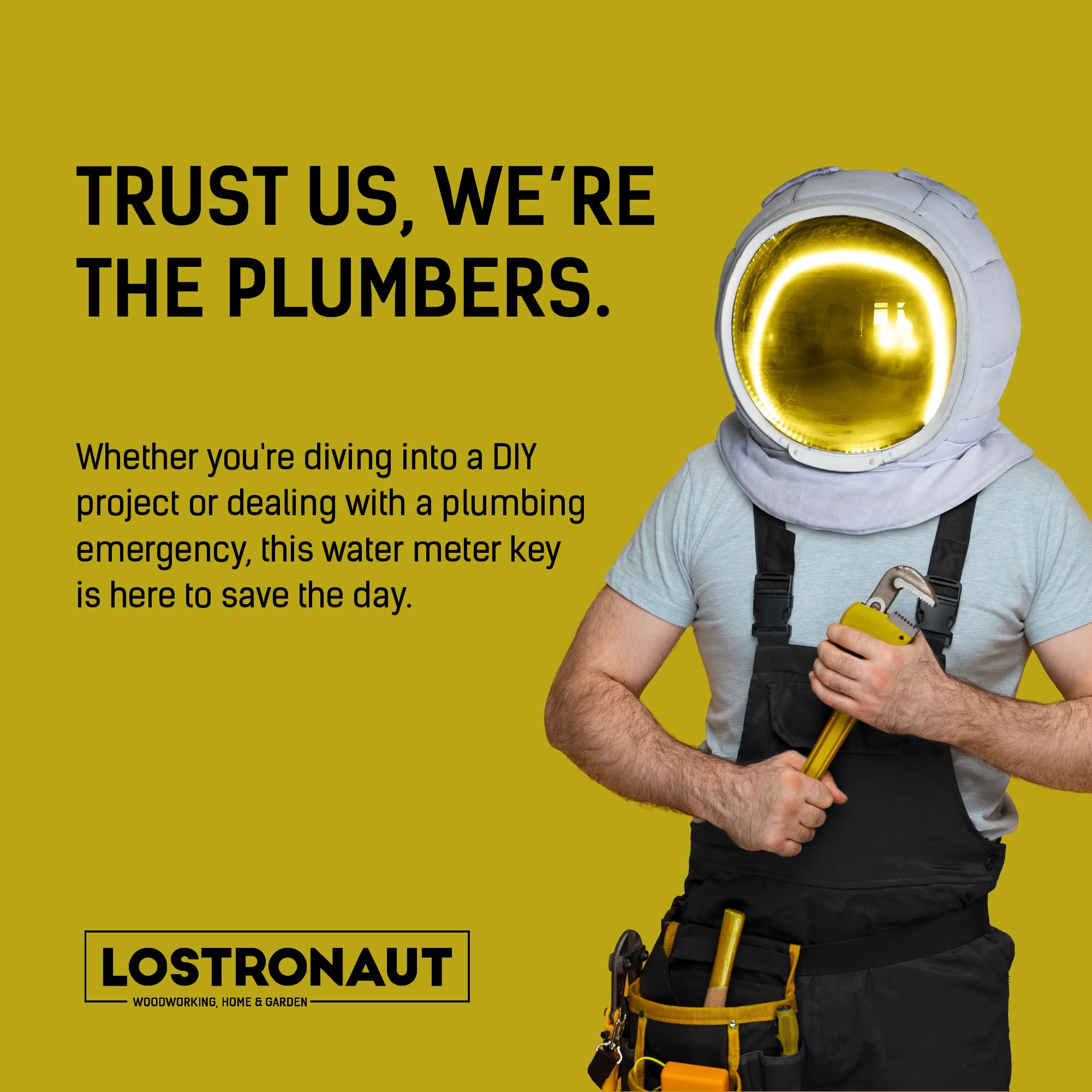 LOSTRONAUT reinforced steel T-handle detail for steady valve operation