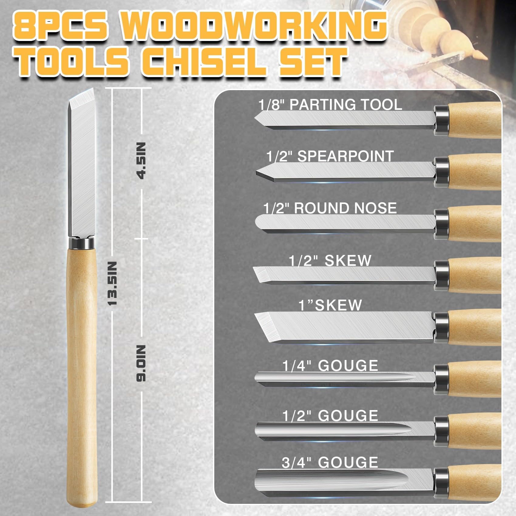 LoTanop 1/8-inch parting tool for precise turning cuts