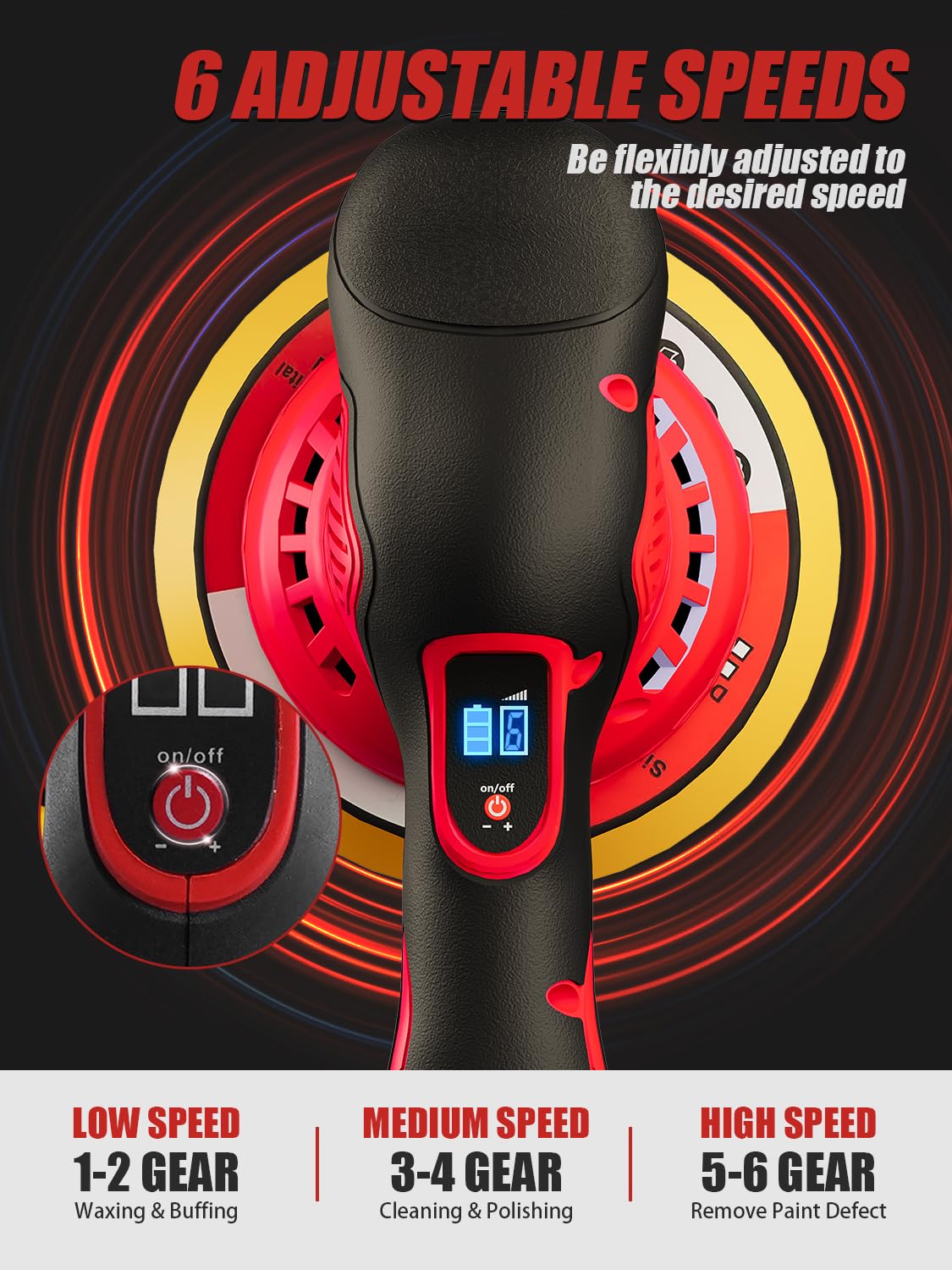 LotaTools 5500 rpm orbital buffer delivers efficient, high-gloss results on paint