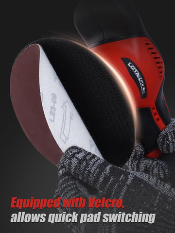 LotaTools advanced random orbital technology helps you achieve smoother results