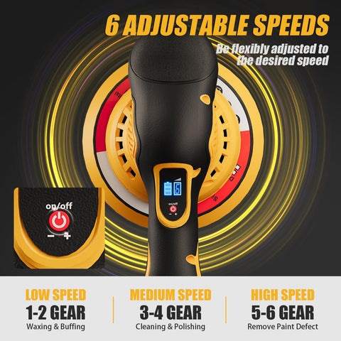 LotaTools cordless dual-action polisher compatible with Dewalt batteries for versatile on-the-go detailing.