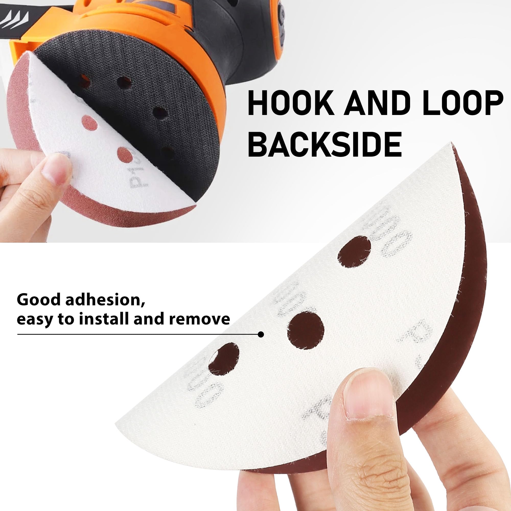LotFancy 80 grit disc for smooth sanding of wood surfaces