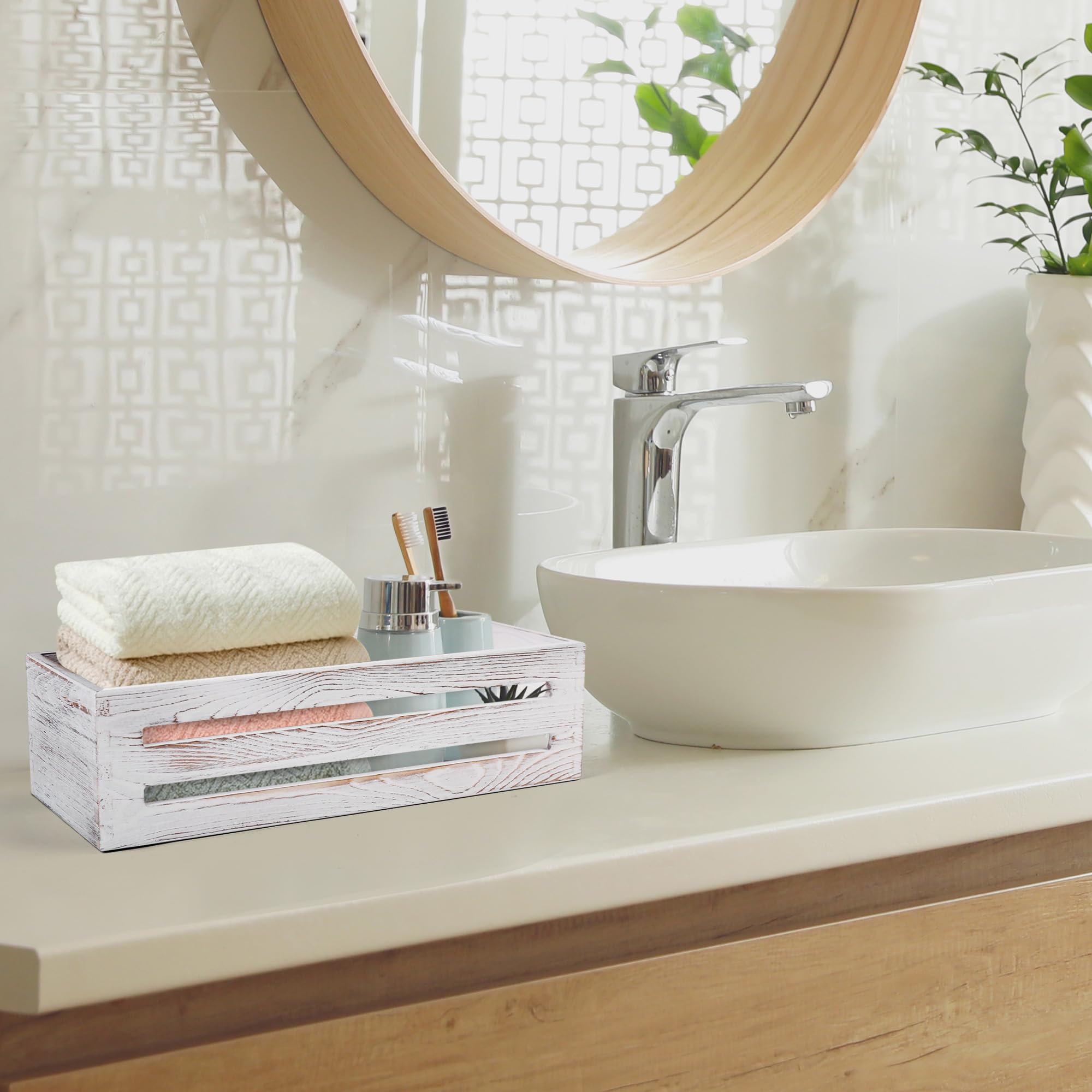 LotFancy back-of-toilet organizer keeps remote controls neatly together.