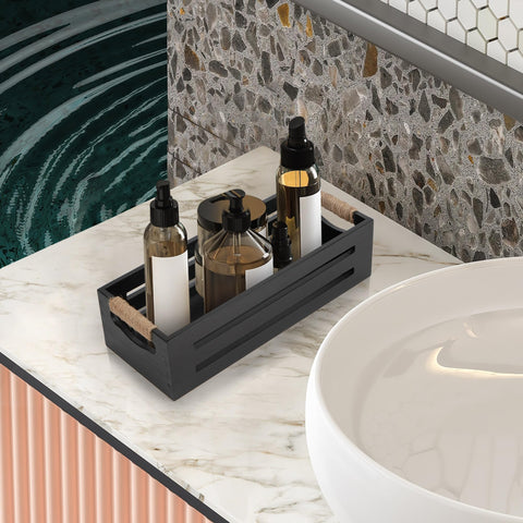LotFancy bathroom organization basket versatile for wipes, diapers, or remotes