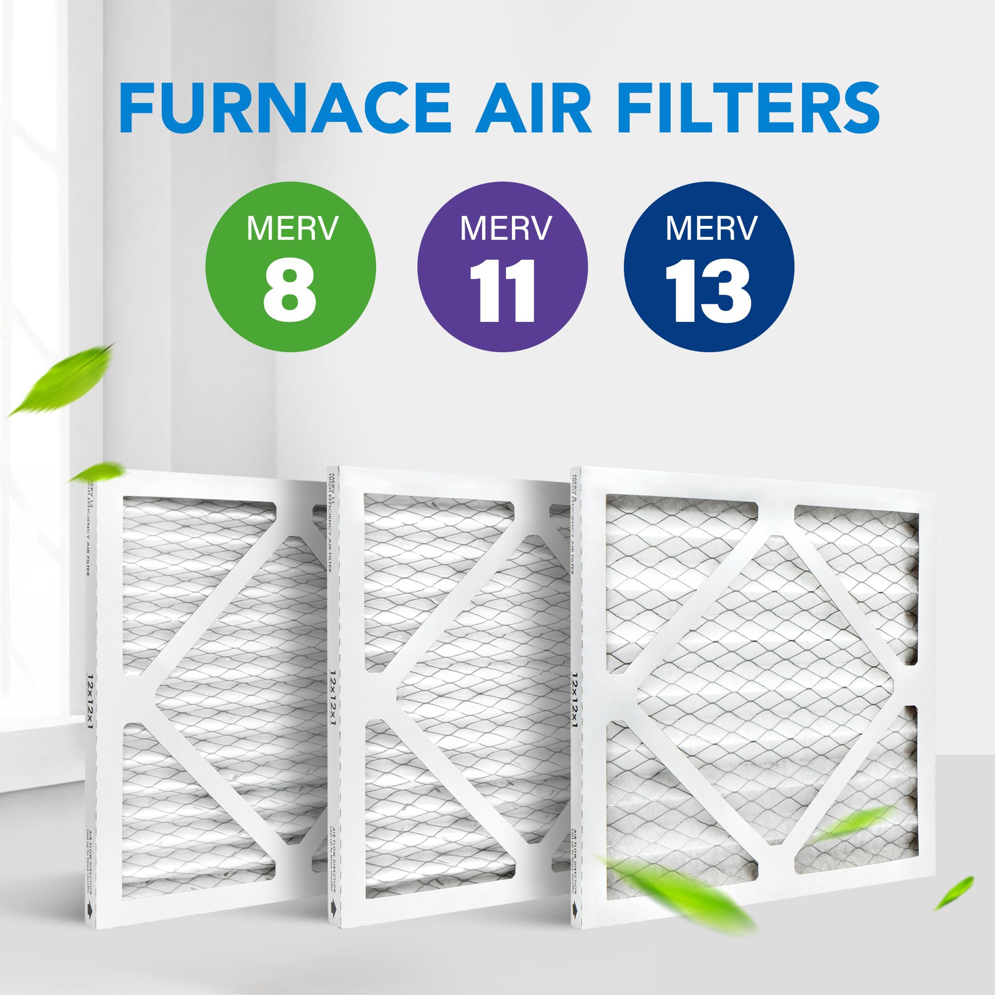LotFancy filter compatible with furnaces, ACs, and heat pumps in HVAC systems.