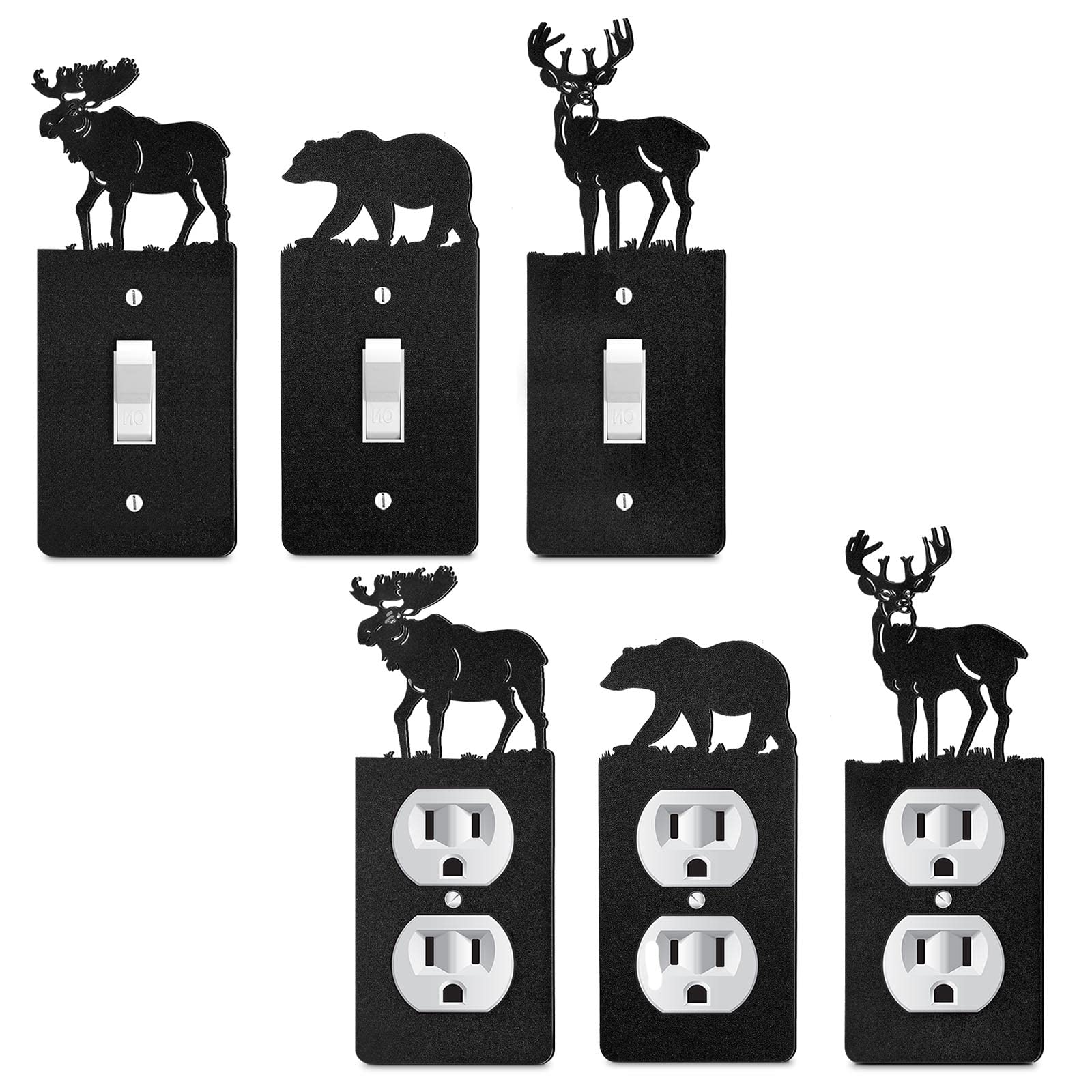 Lothee bear light switch cover adds woodland charm and protection.