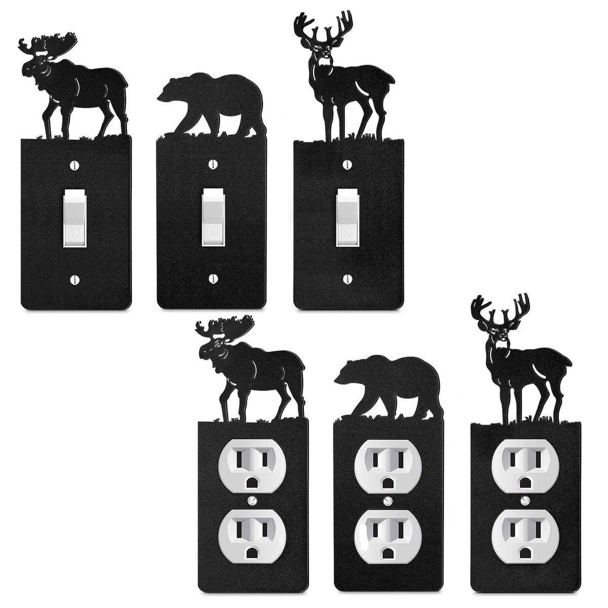 Lothee bear light switch cover adds woodland charm and protection.