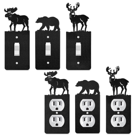 Lothee bear light switch cover adds woodland charm and protection.