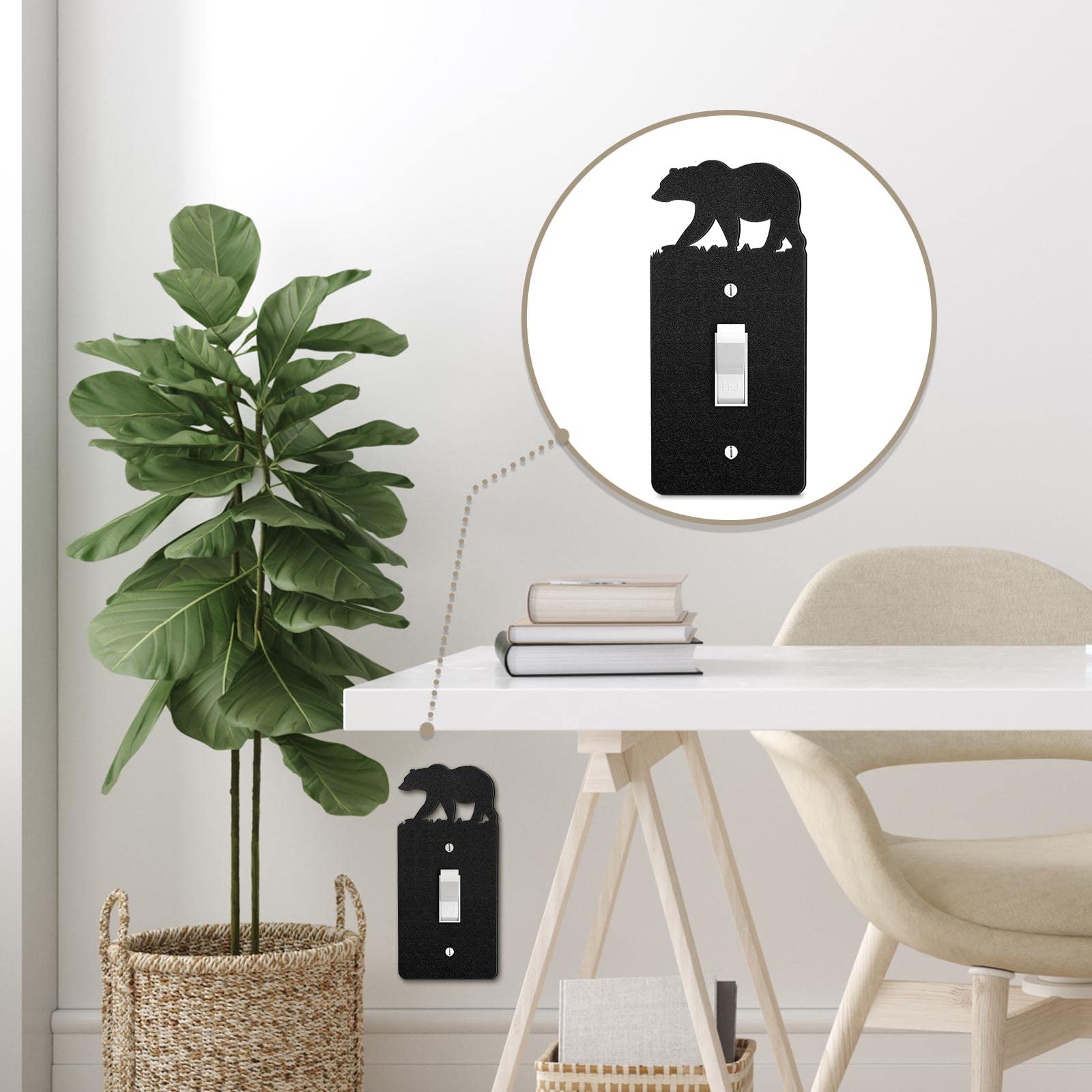 Lothee woodland wall plate combines aesthetics with easy installation for homes.