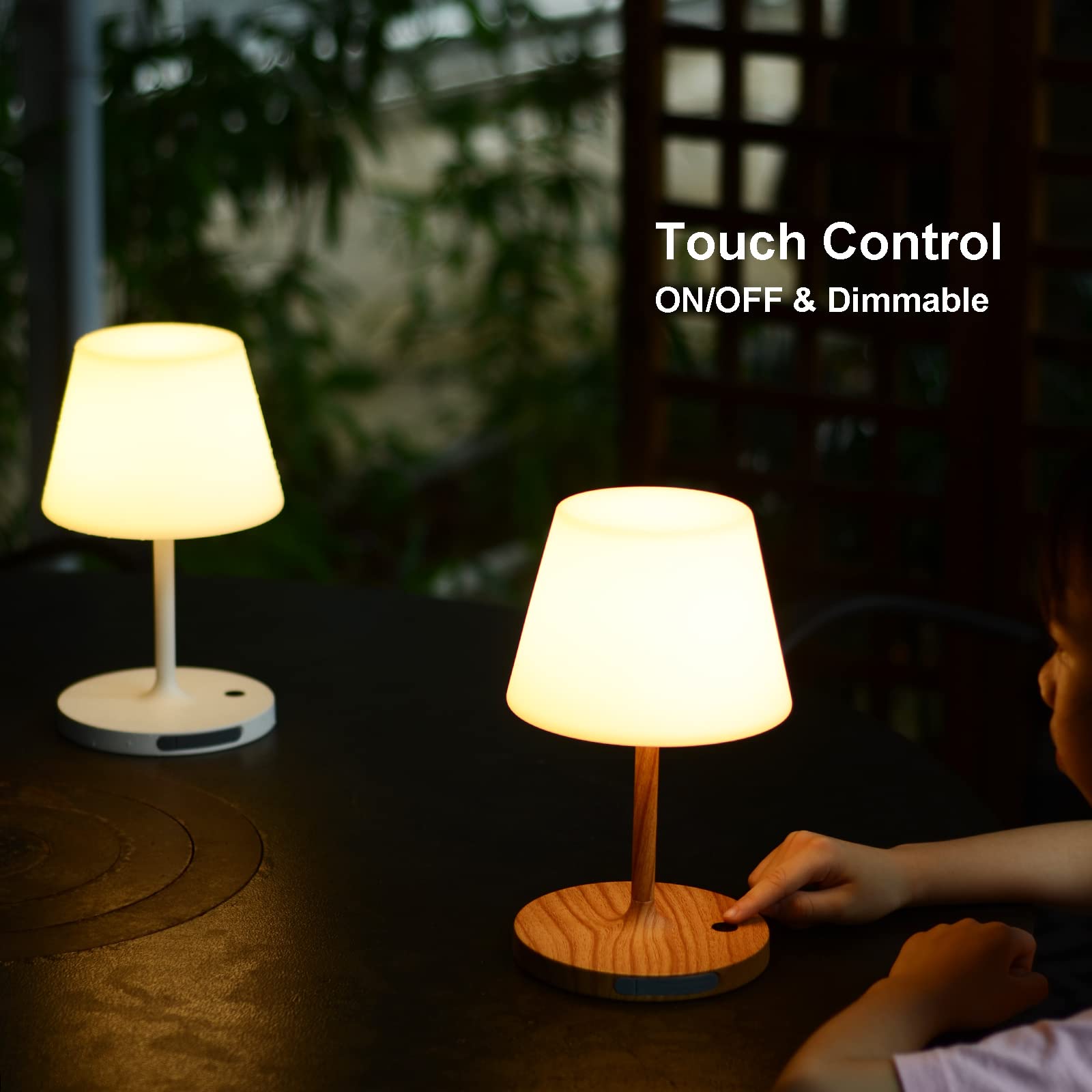 Lotitol touch dimmable lamp offers adjustable brightness with a simple tap.