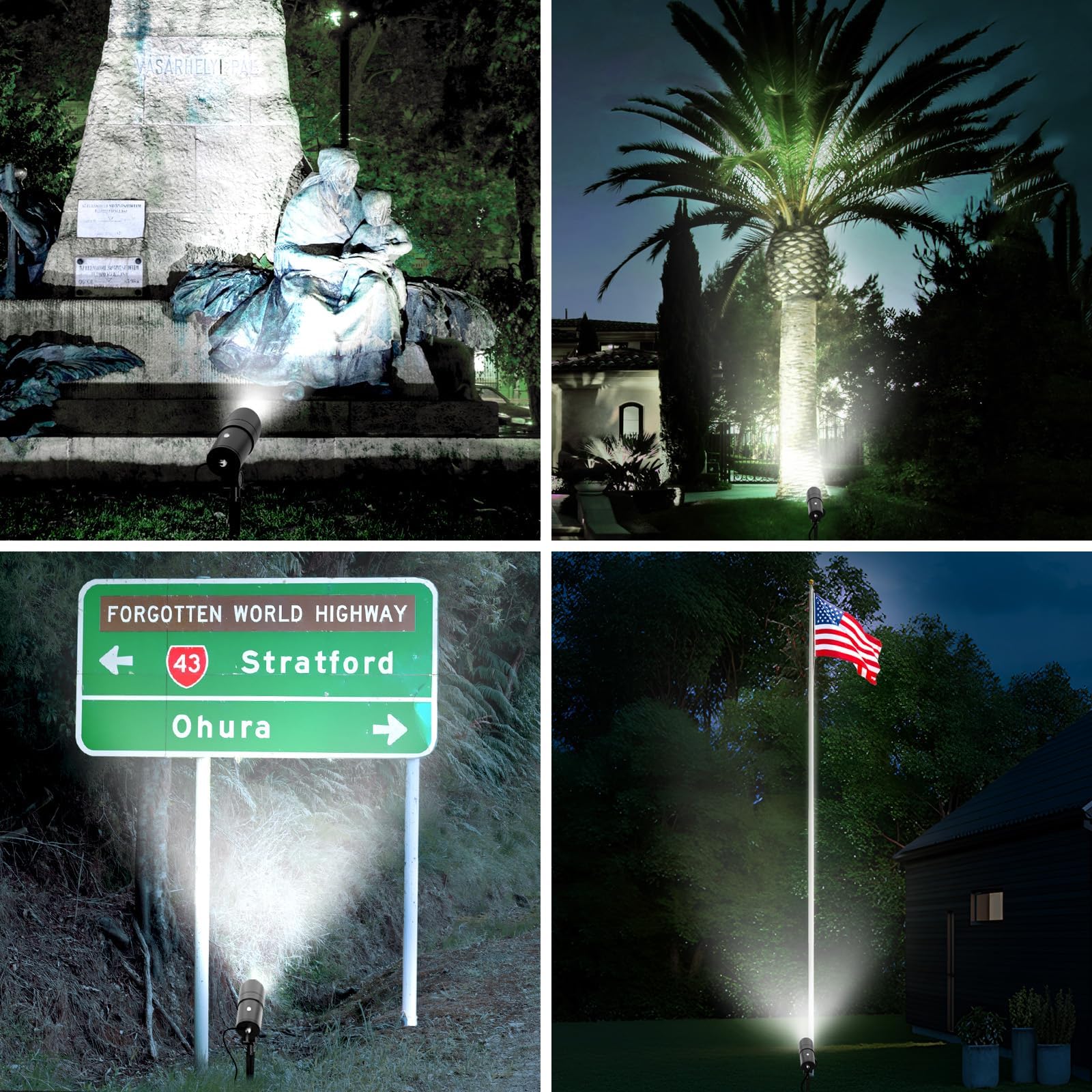LOTMOS durable outdoor spotlight built to endure harsh weather.