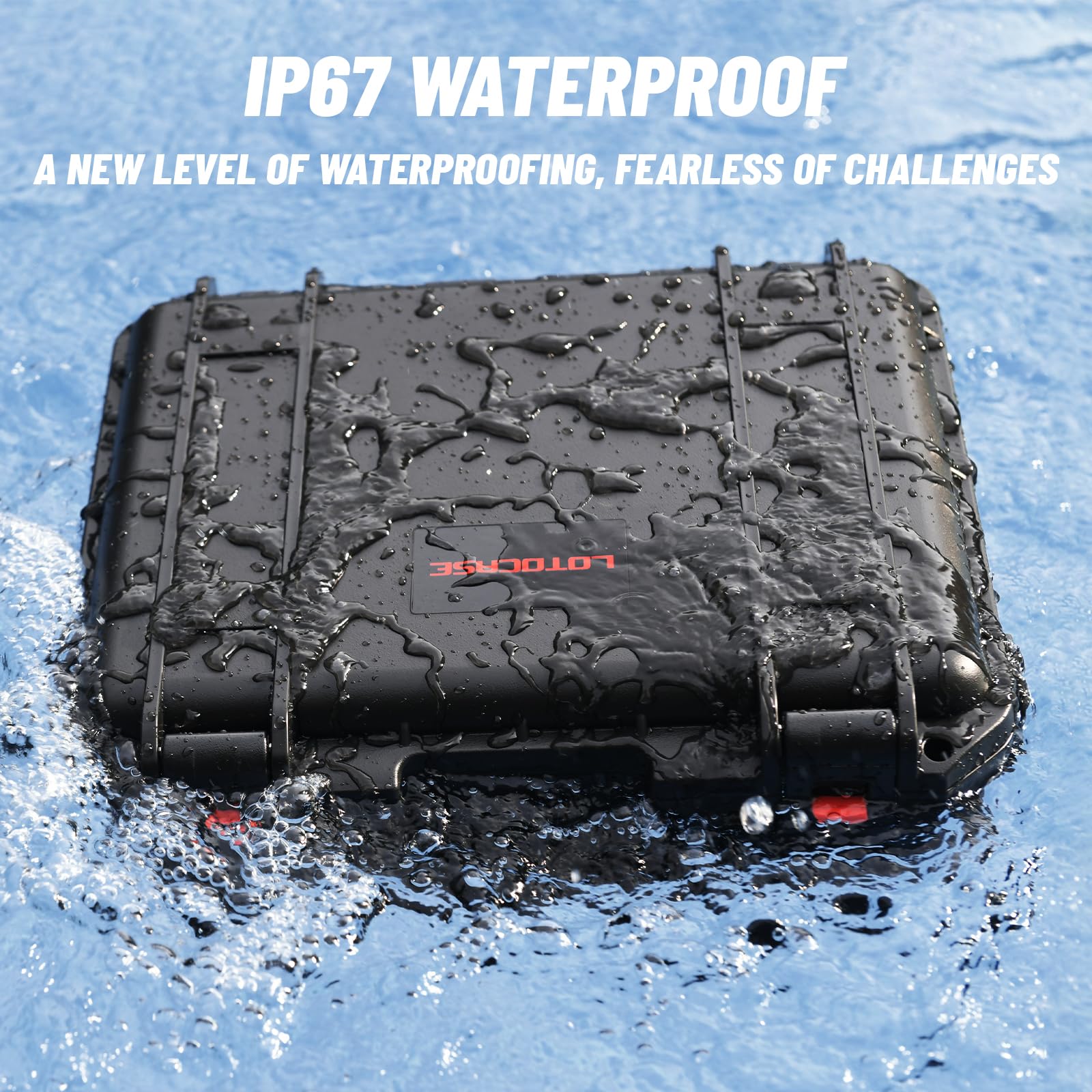LOTOCASE foam inserts protect Milwaukee tools from scratches during travel.