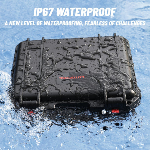 LOTOCASE foam inserts protect Milwaukee tools from scratches during travel.