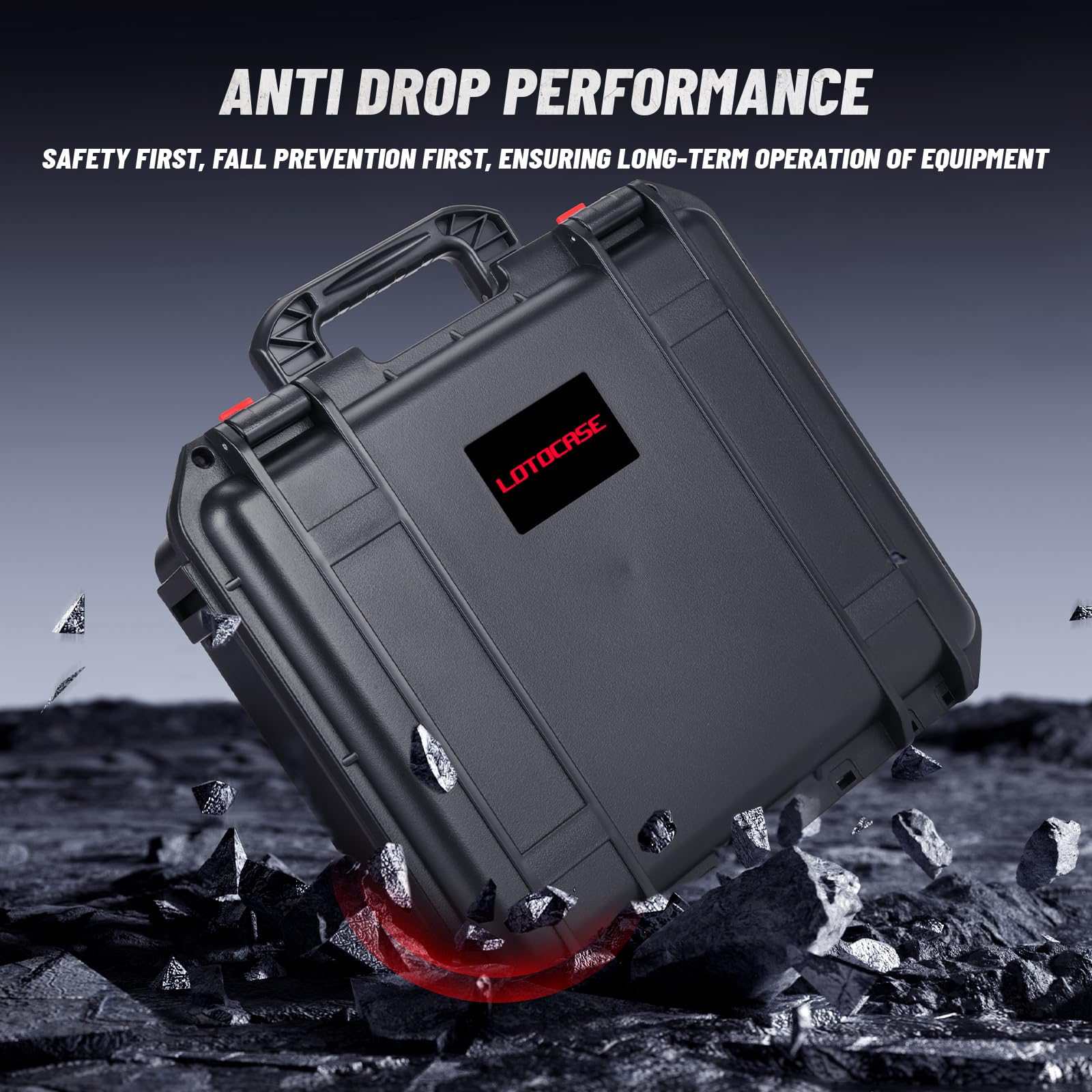 LOTOCASE Durable lock and latch system secures contents during transport