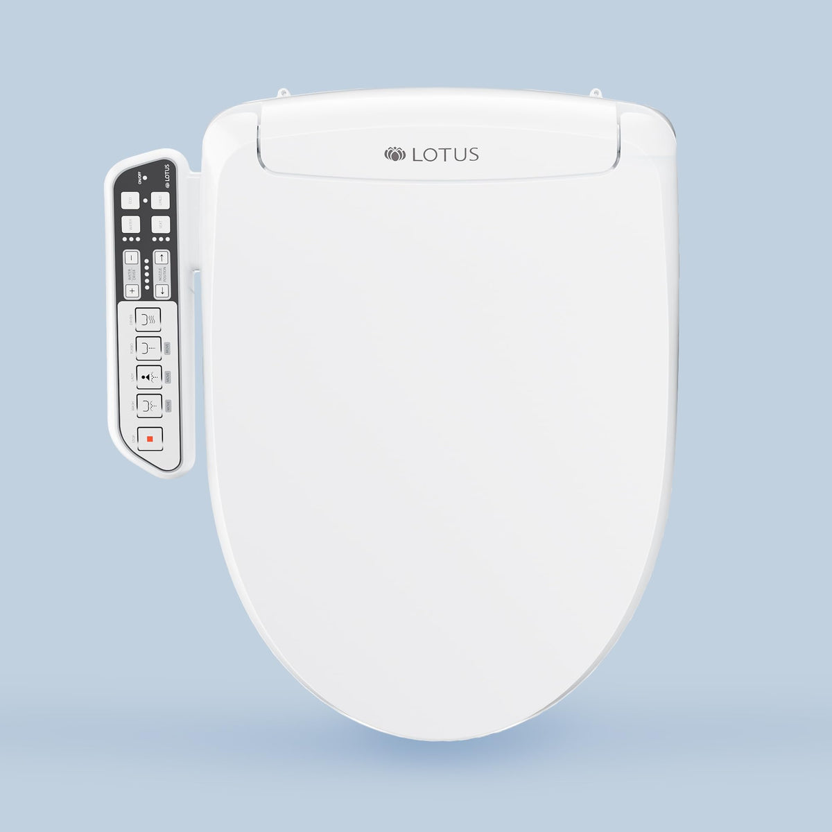 Lotus ATS-500 elongated bidet seat with customizable wash for comfort.