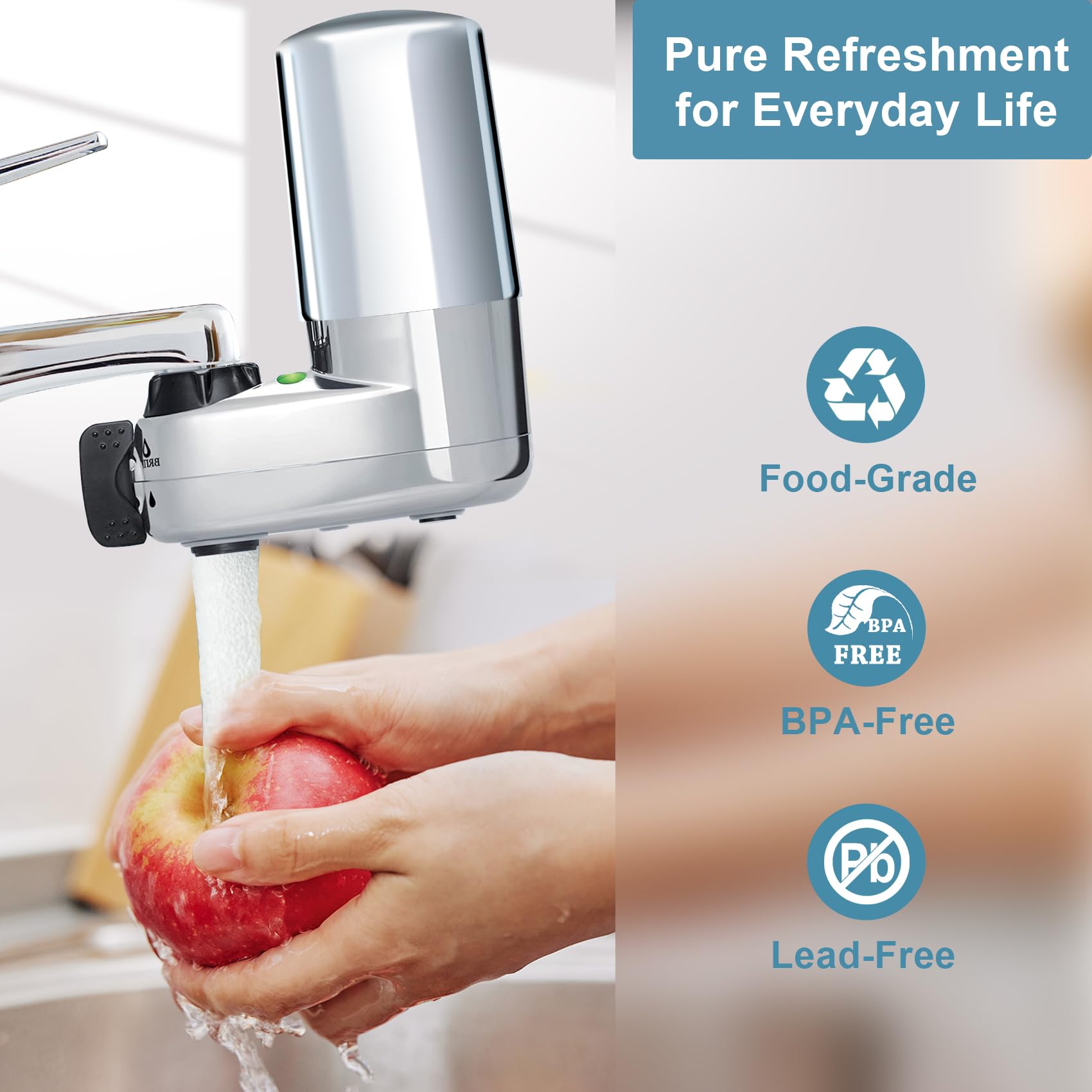 LOTVOSA Brita Basic/Complete-compatible cartridge fits faucet system