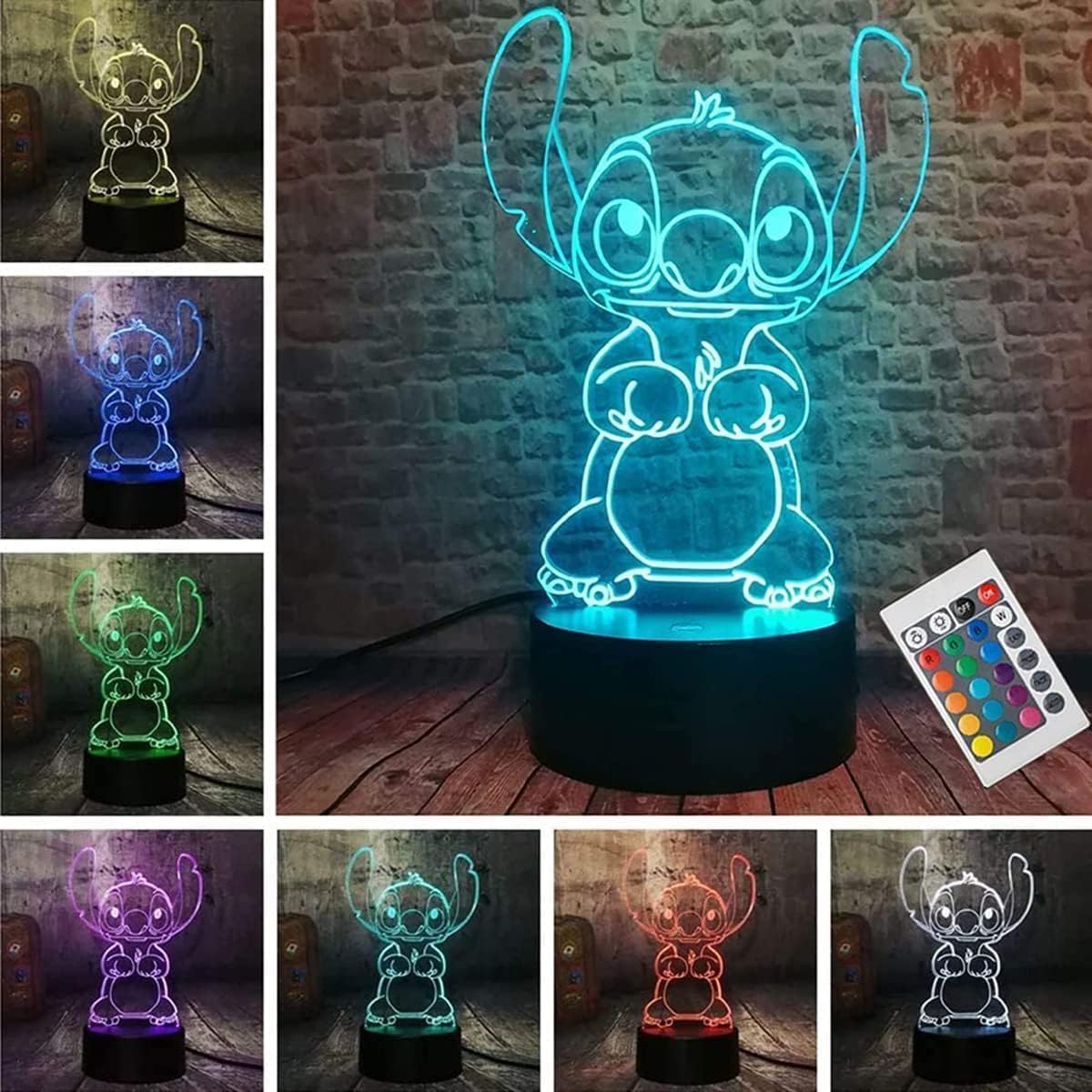 LOUHH 3D night light illusion for cozy kid's room ambiance.