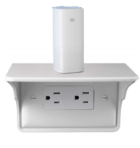 Louis Felt shelf supports a smart speaker and charger for clutter-free living spaces
