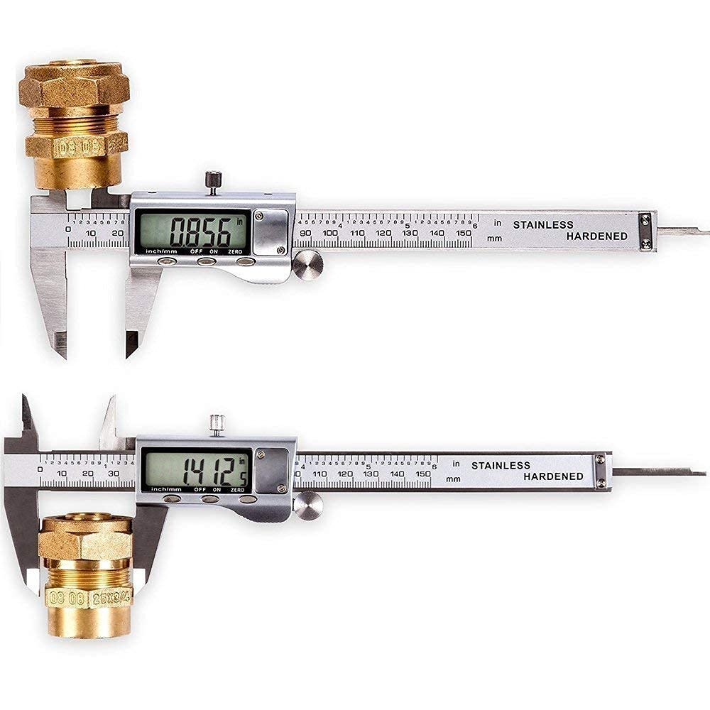 Louisware inch and millimeter conversion button for versatile use.