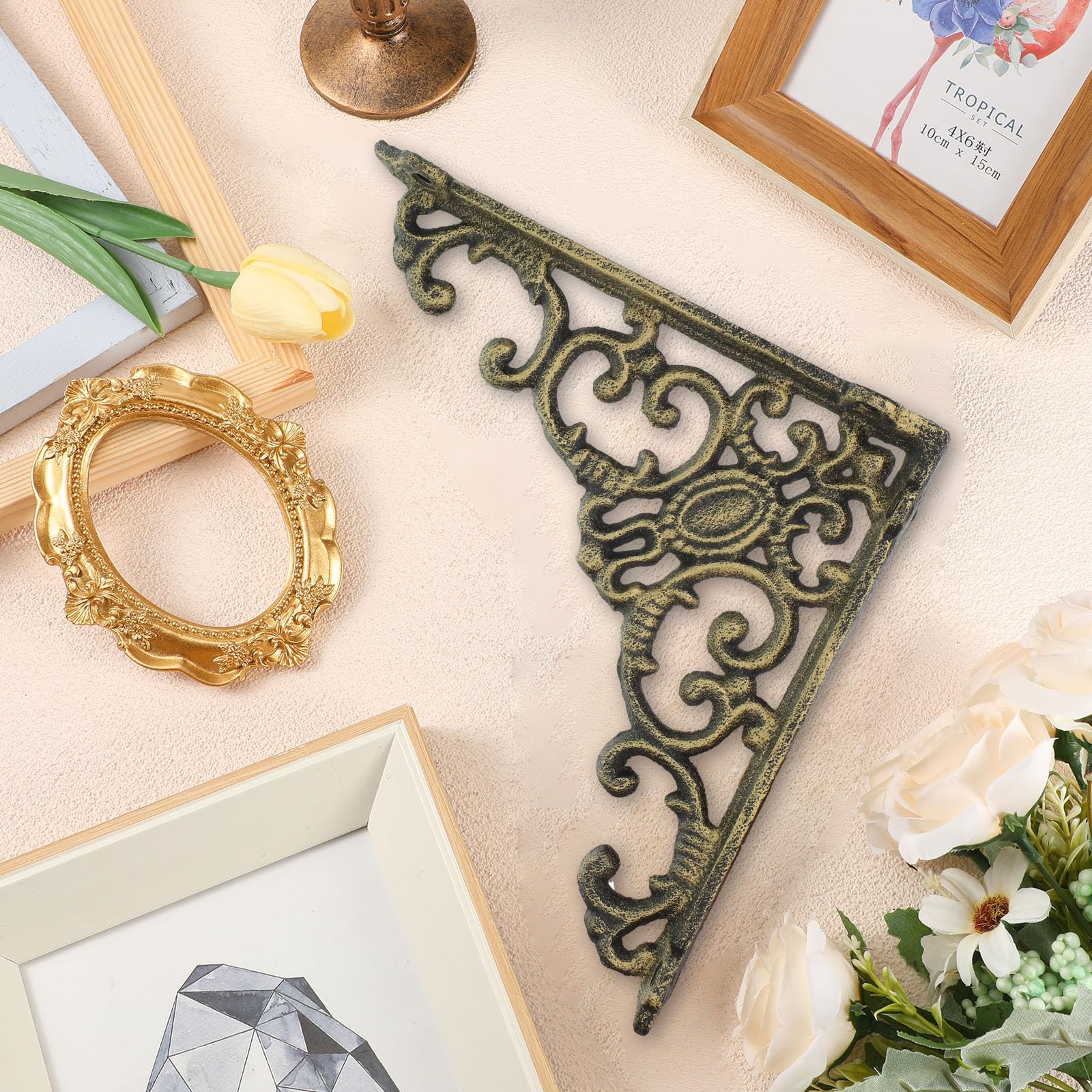 Lounsweer kitchen cabinet shelf bracket 8inch offers space-saving sturdy support.