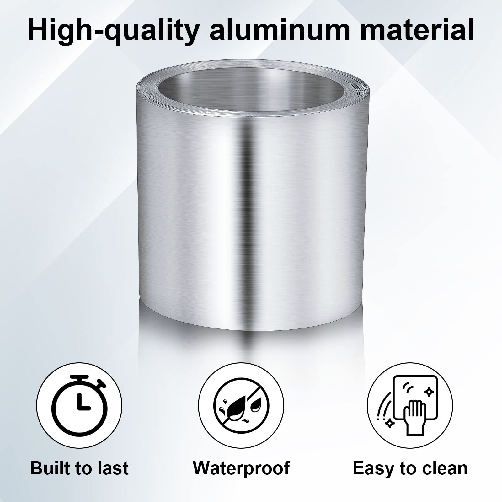 Lounsweer rust-resistant aluminum flashing with high elongation for easy shaping.