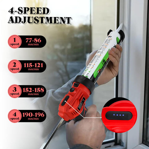LouSdZoke Milwaukee 18V-compatible caulking gun for flexible cordless use.