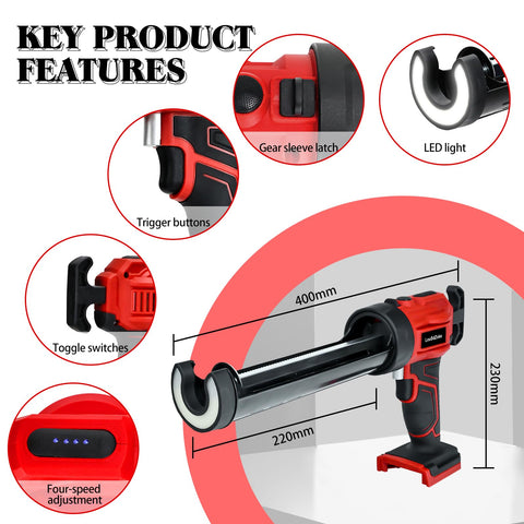 LouSdZoke LED work light helps you see in dark spaces.