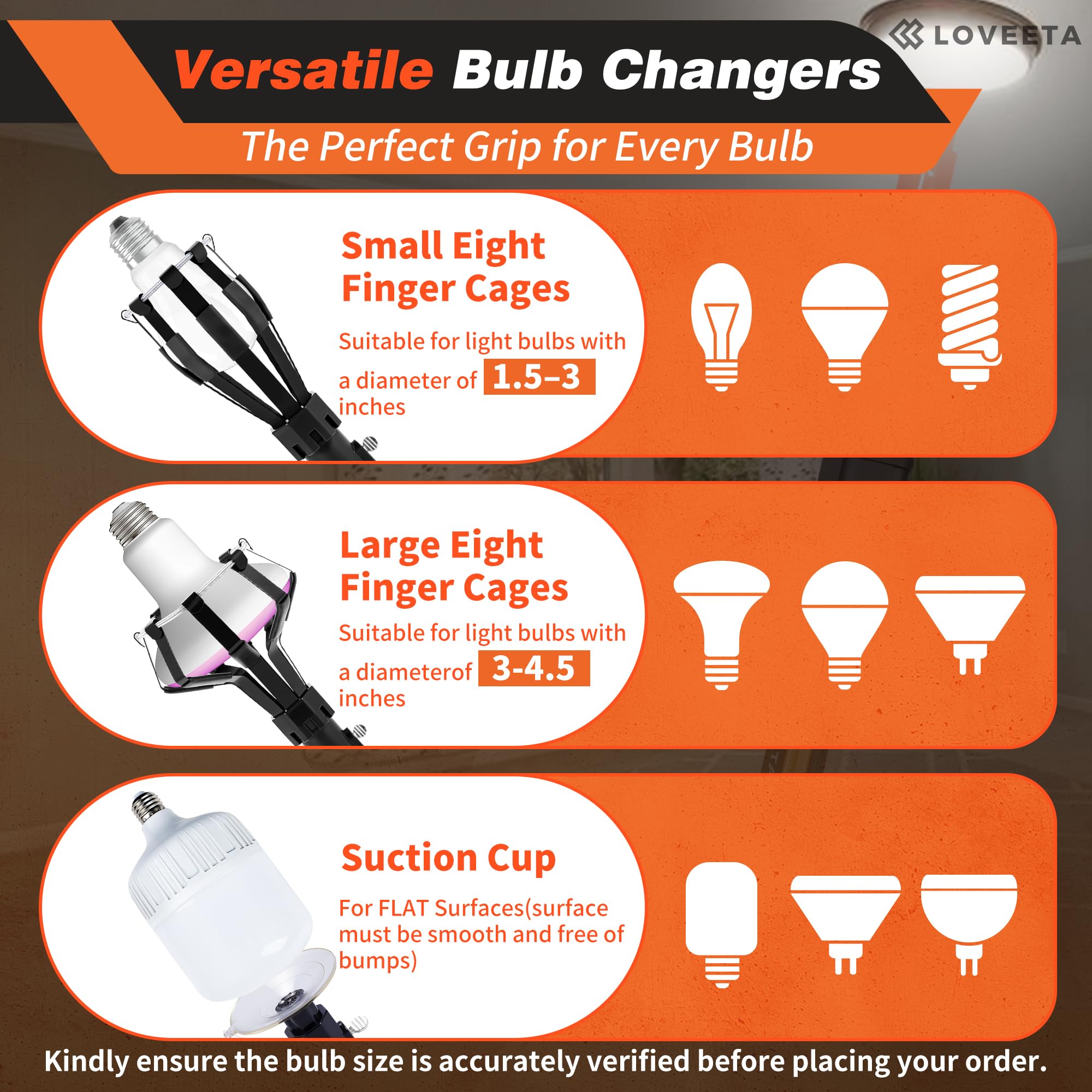 LOVEETA Gen2 chandelier reach enables safe changes without climbing ladders