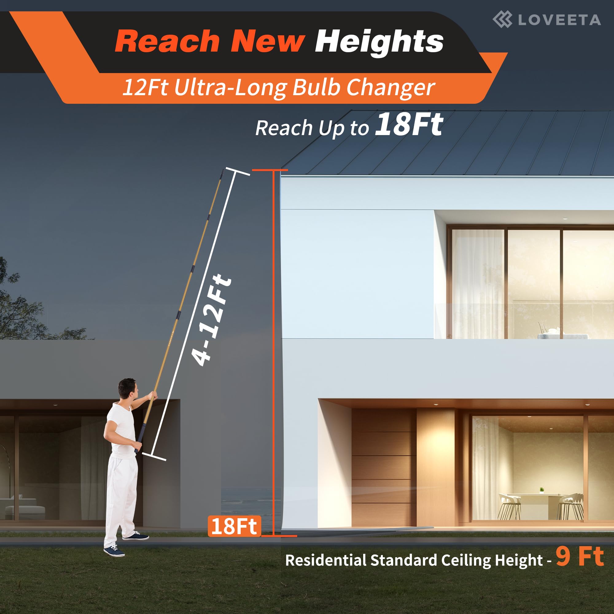 LOVEETA Gen2 ideal for high-ceiling applications like chandeliers and recessed lights.
