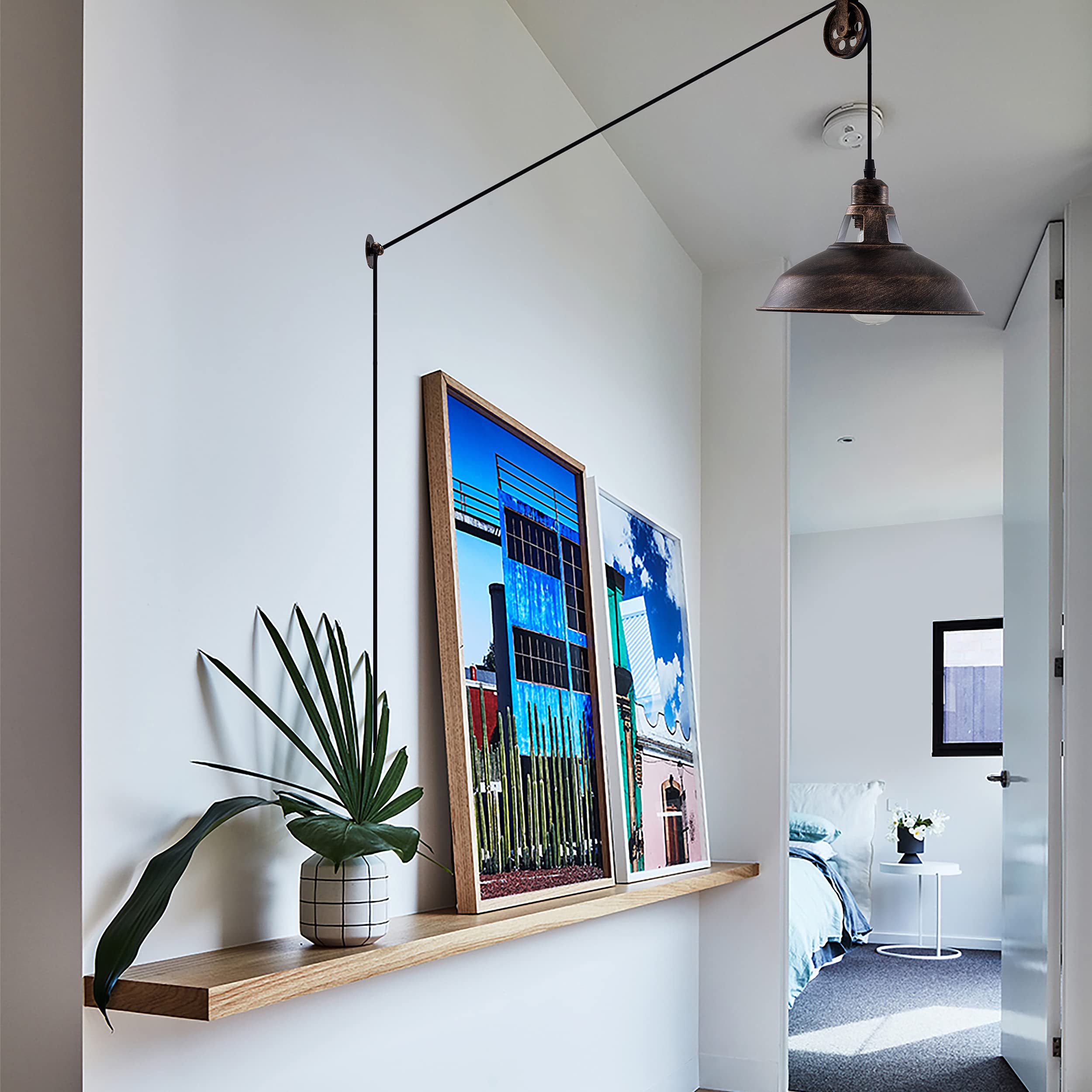 Lovefindahome plug-in cord shows 16.4 ft reach for flexibility.