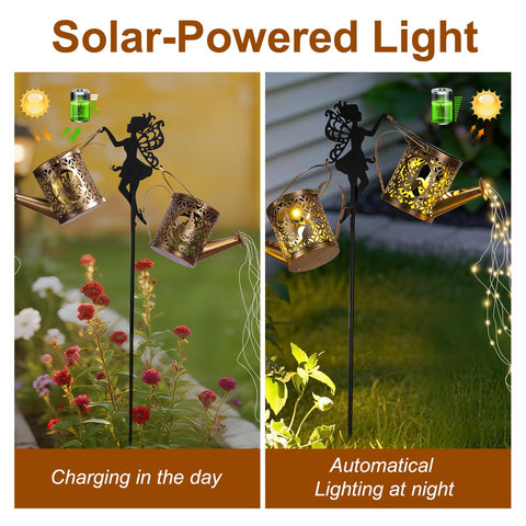 LOVERUIS IP65 waterproof outdoor light withstands rain for year-round garden decor.