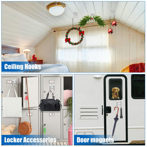 LOVIMAG five-pack silver magnets ready for versatile home use