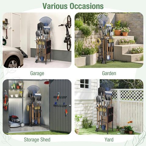 Lovind Garden Tool Organizer anchors ensure stable placement on any surface.