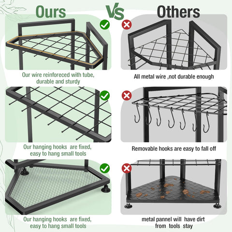 Lovind mounting anchors secure corner placement for stable storage