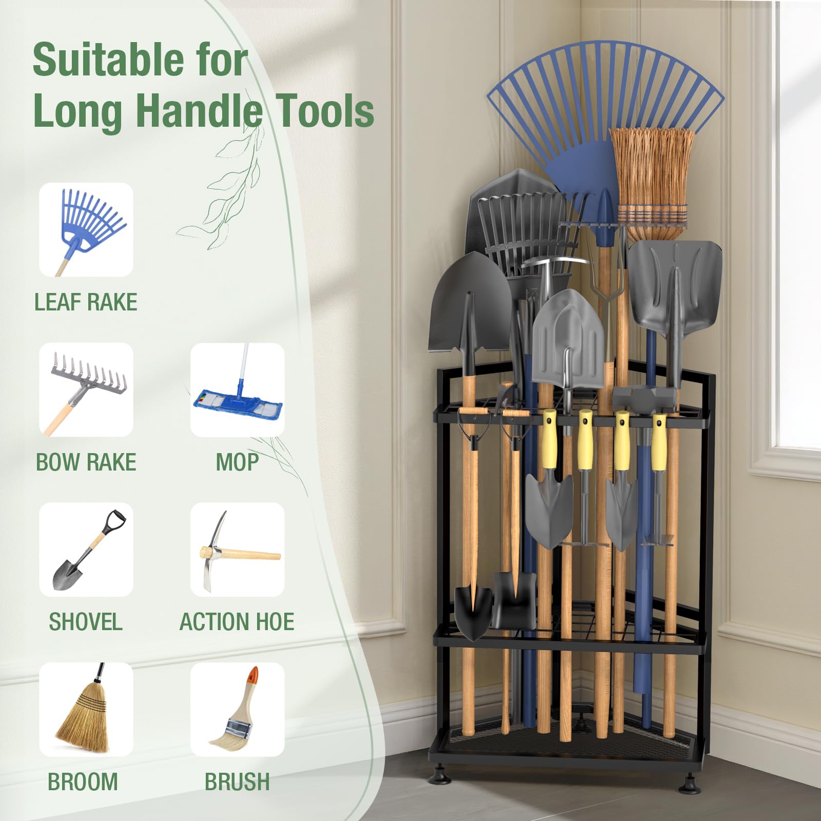 Lovind steel tool organizer with rust-resistant finish for indoor or outdoor use