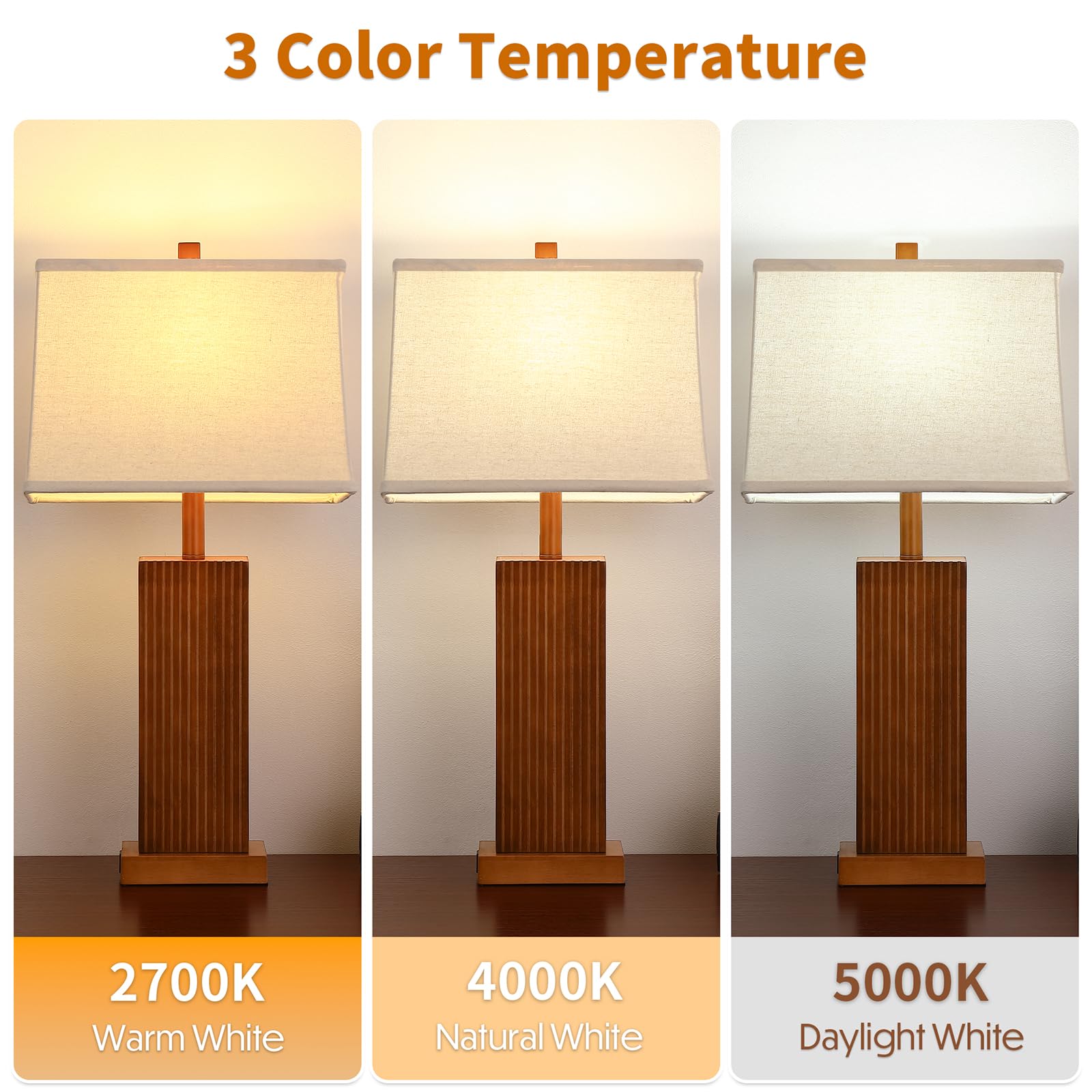 Lovlast 3-color bulb included for mood setting from warm to cool whites.