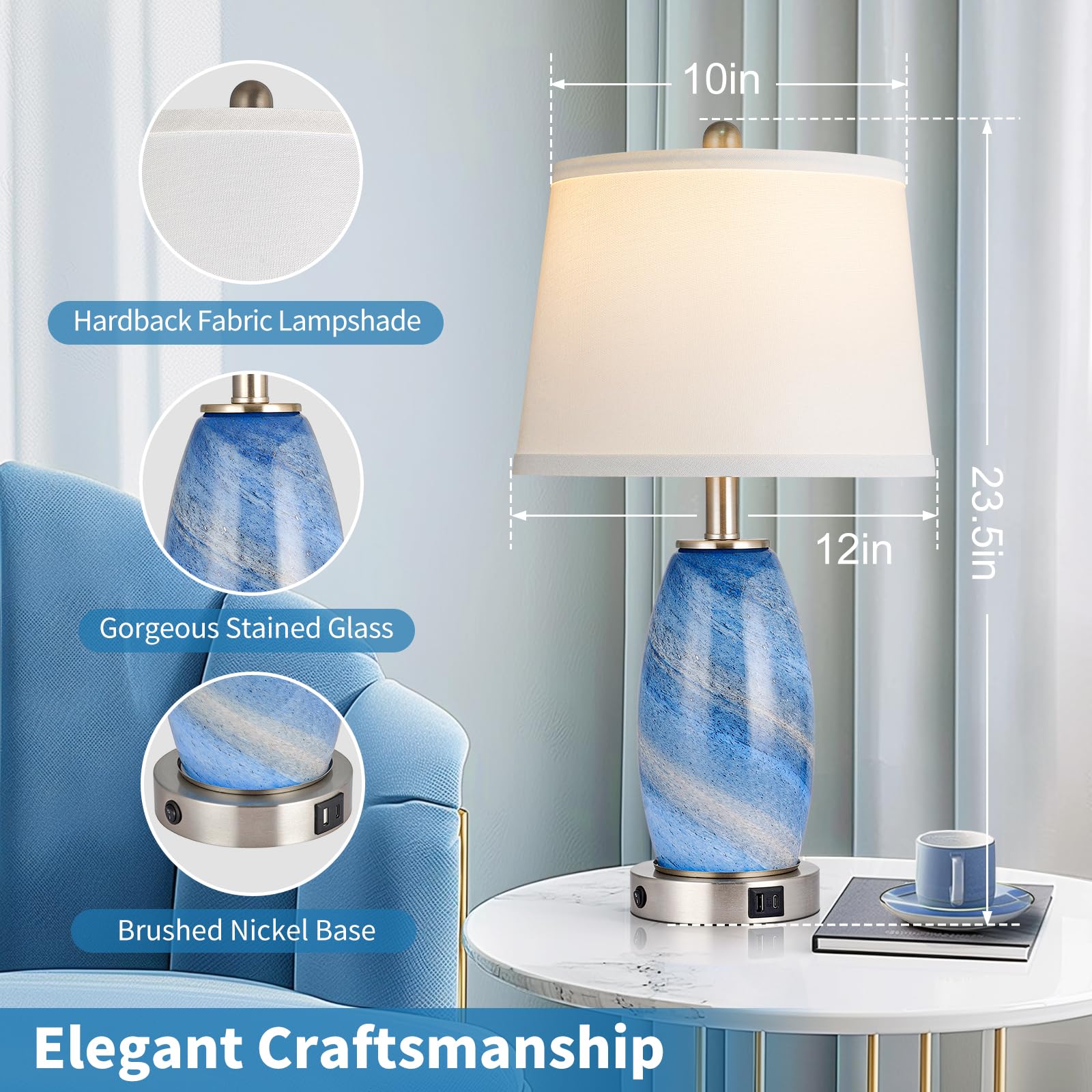 Lovlast lamp base with USB-C port enables on-the-go charging