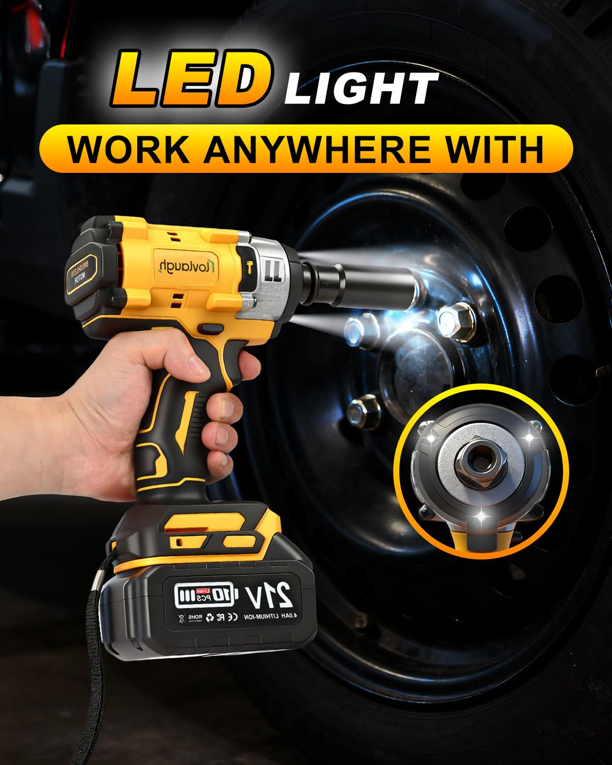 Lovlaugh compact ergonomic design enabling comfortable use in tight spots.