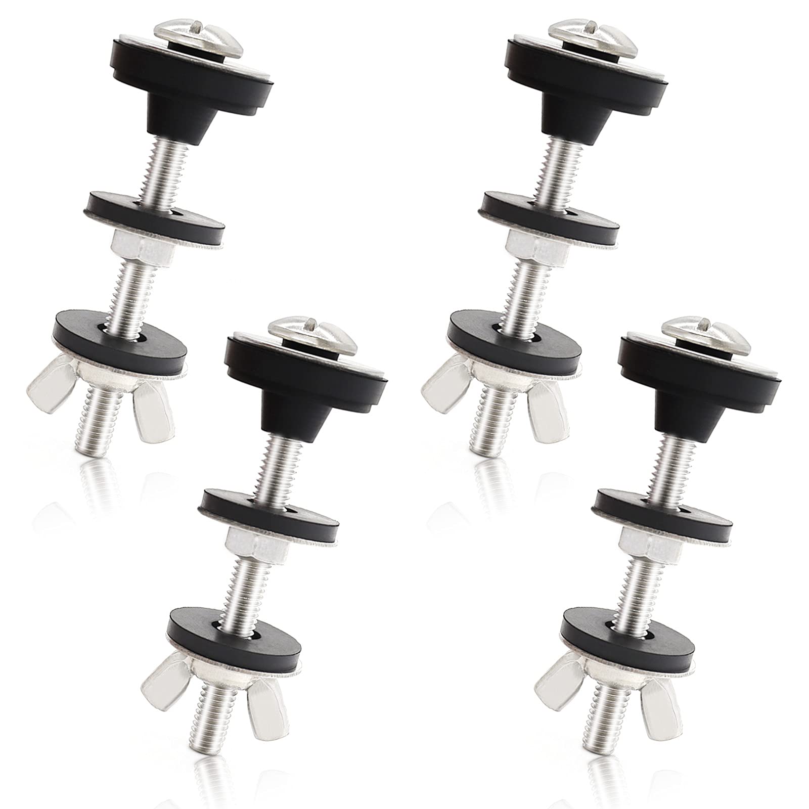 Lovppy universal toilet bolts kit with bolts and nuts for secure, leak-free mounting.